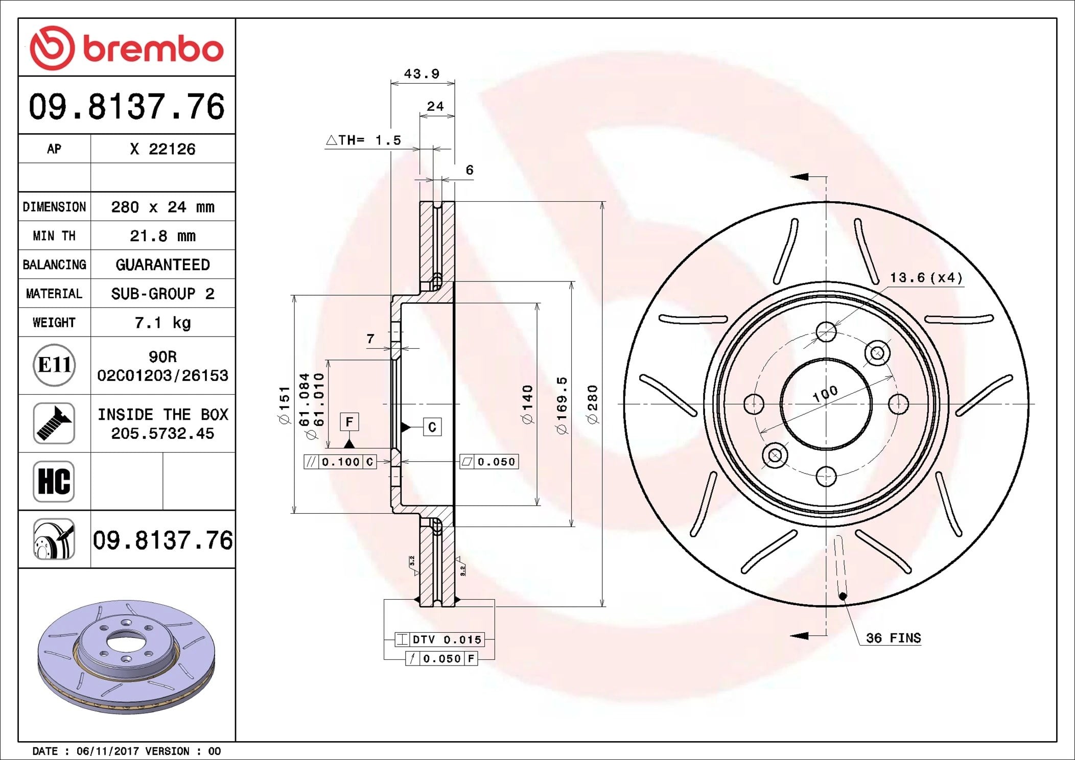 BREMBO 09813776 Fren Diski 402065616R uygun fiyat hızlı kargo