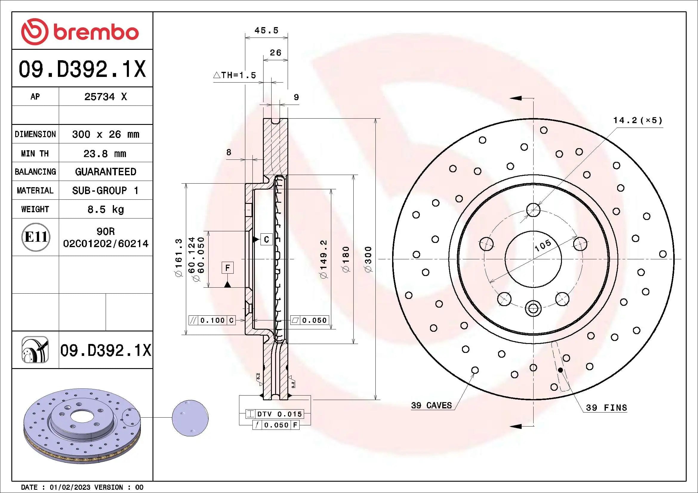 BREMBO 09D3921X Fren Diski 13515909 uygun fiyat hızlı kargo