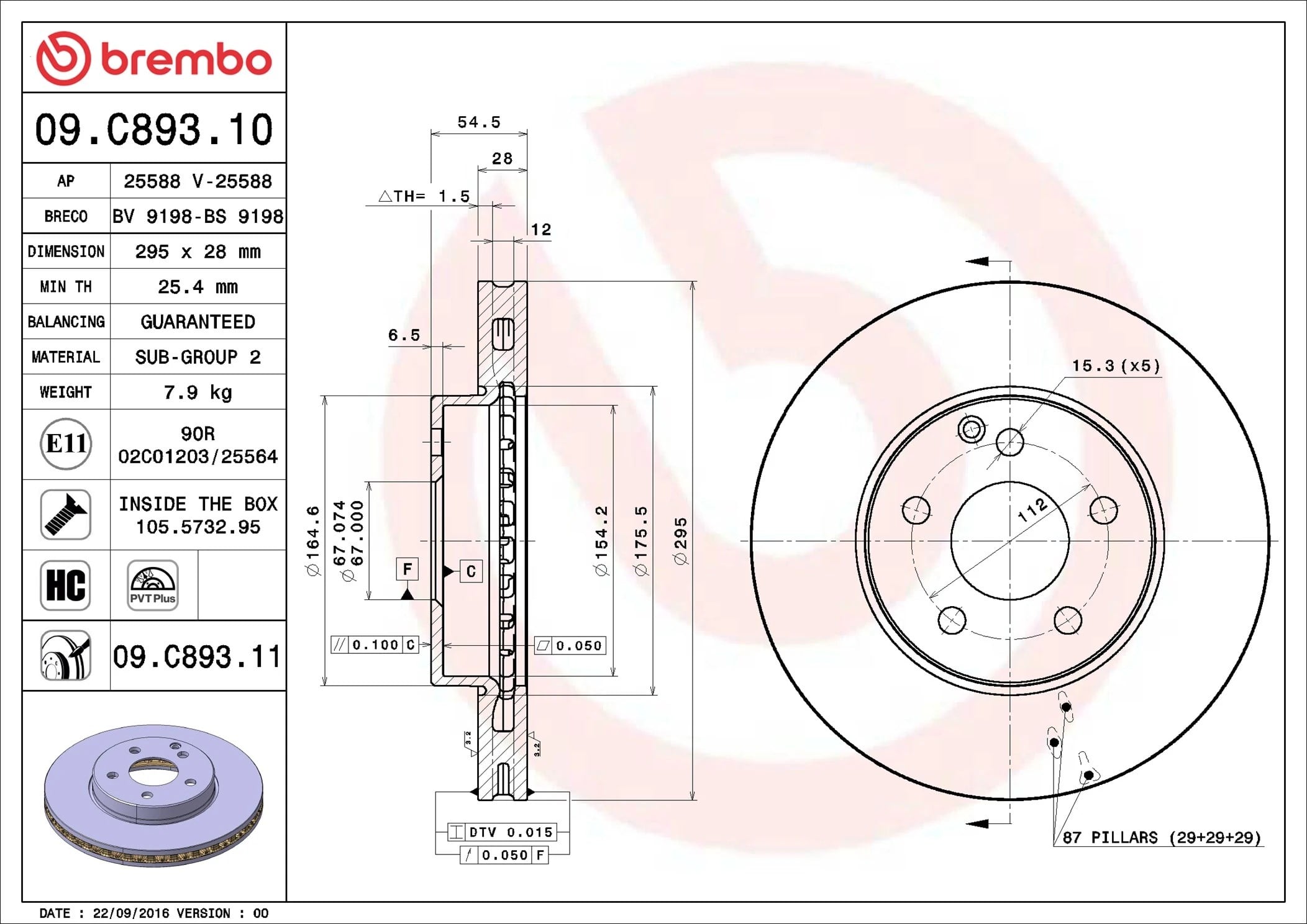 BREMBO 09 C893 11 Fren Diski 2114210712 uygun fiyat hızlı kargo