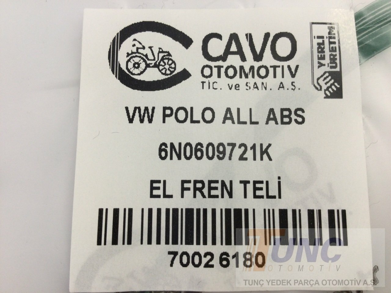 CAVO 70026180 El Fren Teli 6N0609721K uygun fiyat hızlı kargo