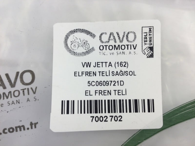 CAVO 7002702 El Fren Teli 5C0609721D uygun fiyat hızlı kargo