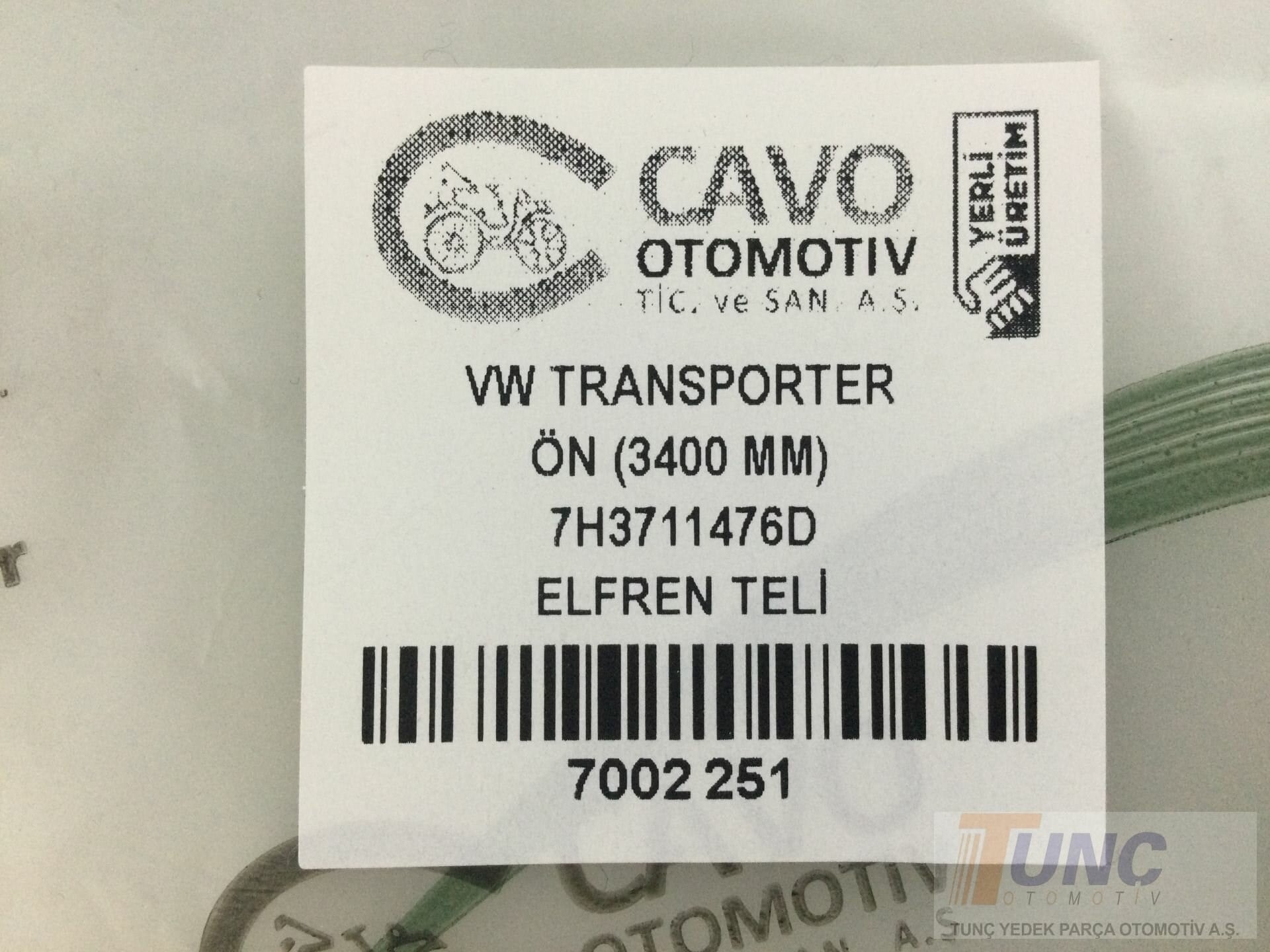 CAVO 7002251 El Fren Teli 7H3711476G uygun fiyat hızlı kargo