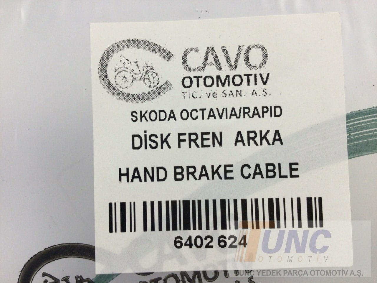 CAVO 6402624 El Fren Teli 6R0609721E uygun fiyat hızlı kargo
