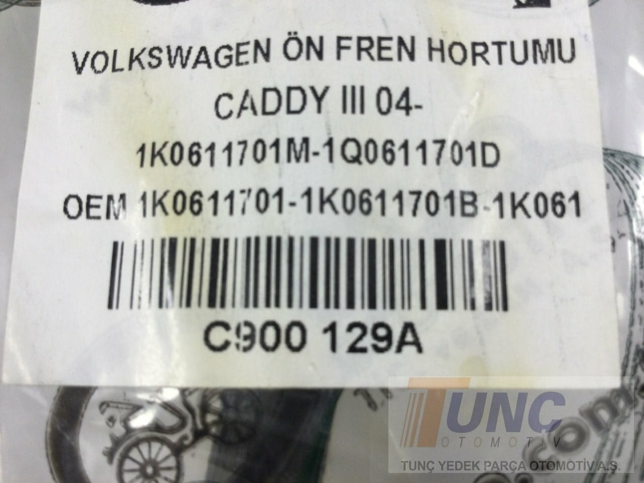CAVO C900129A Fren Hortumu 1K0611701K uygun fiyat hızlı kargo
