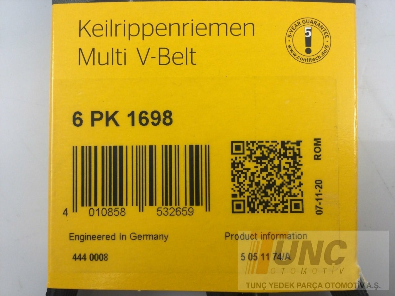 CONTINENTAL 6PK1698 V Kayışı 03C260849A uygun fiyat hızlı kargo