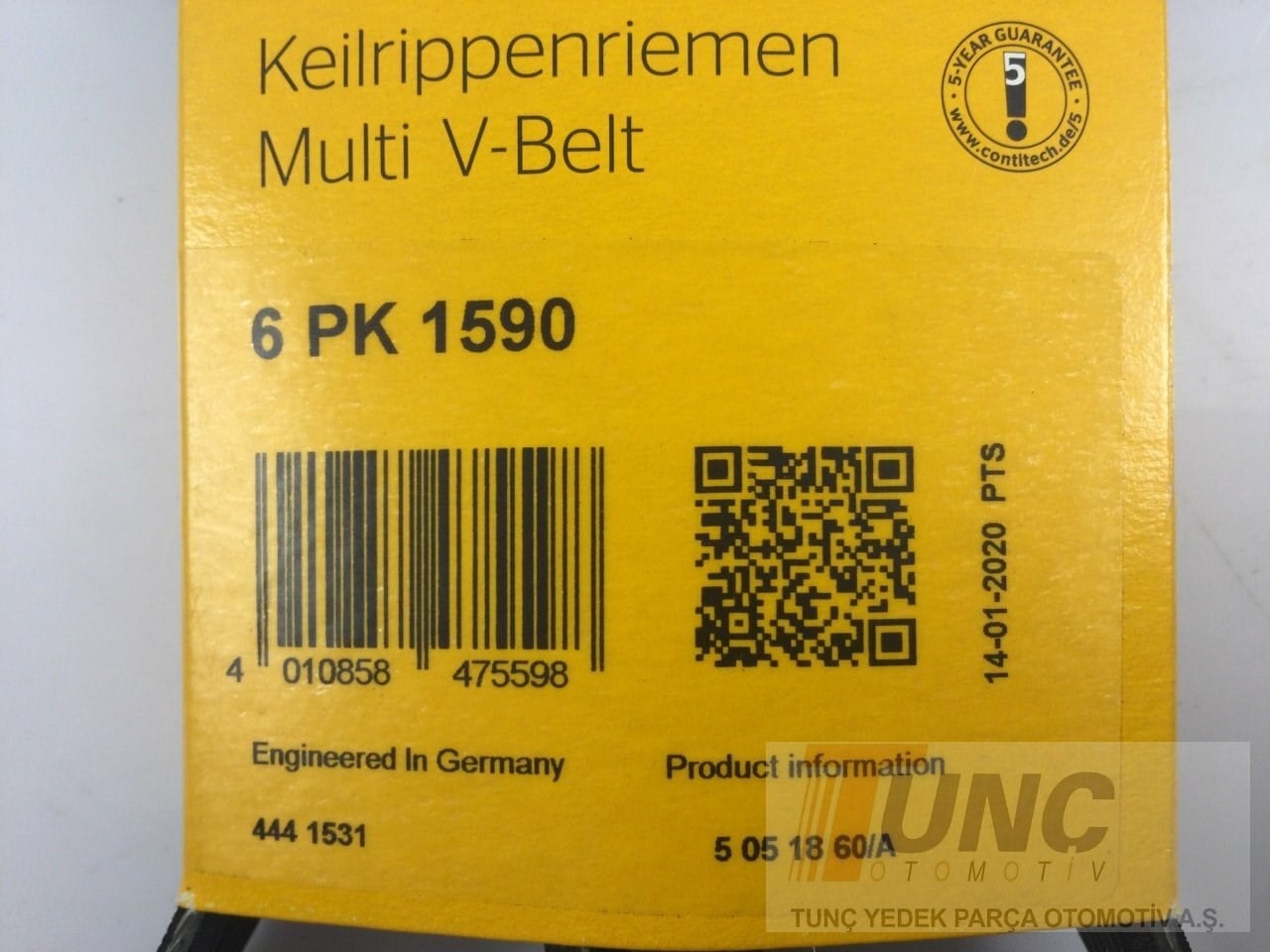 CONTINENTAL 6PK1590 V Kayışı 06B903137D uygun fiyat hızlı kargo