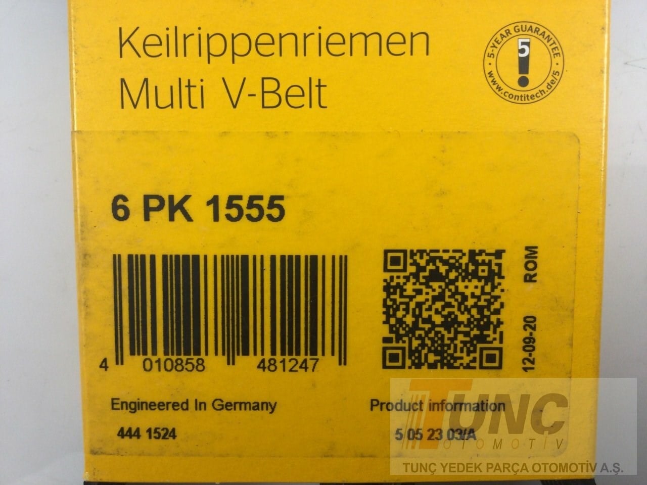 CONTINENTAL 6PK1555 V Kayışı 03L903137H uygun fiyat hızlı kargo