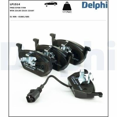 DELPHI LP1514 17B1 Fren Balatası 1J0698151G uygun fiyat hızlı kargo