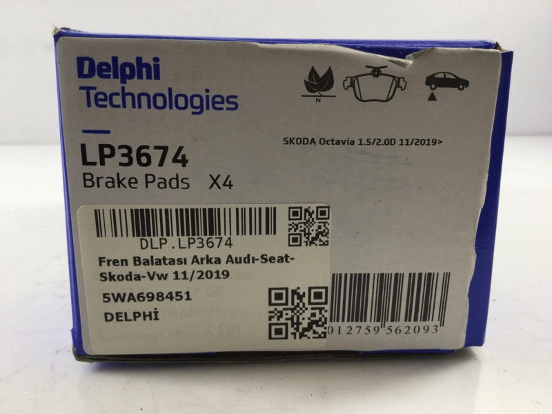 DELPHI LP3674 Fren Balatası 5WA698451 uygun fiyat hızlı kargo