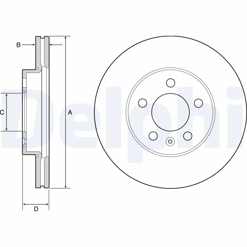 DELPHI BG4963C Fren Diski 2Q0615301G uygun fiyat hızlı kargo
