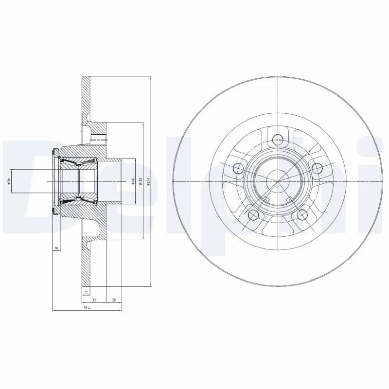 DELPHI BG9113RSC Fren Diski 402024076R uygun fiyat hızlı kargo