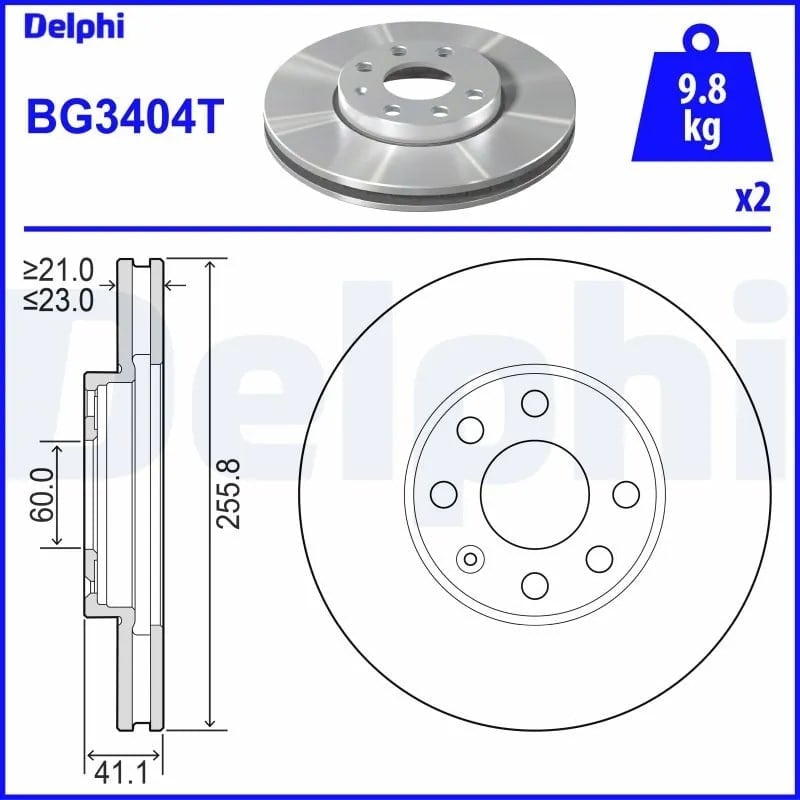 DELPHI BG3404T Fren Diski 569059 uygun fiyat hızlı kargo