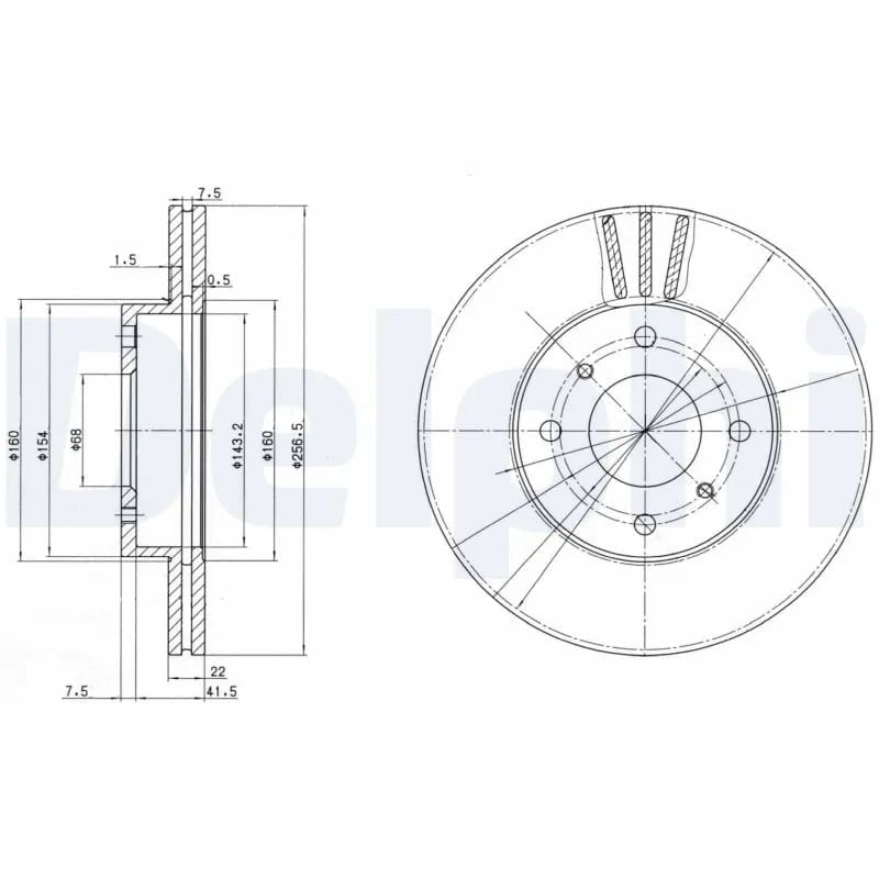 DELPHI BG2567 Fren Diski 40206 4M402 uygun fiyat hızlı kargo