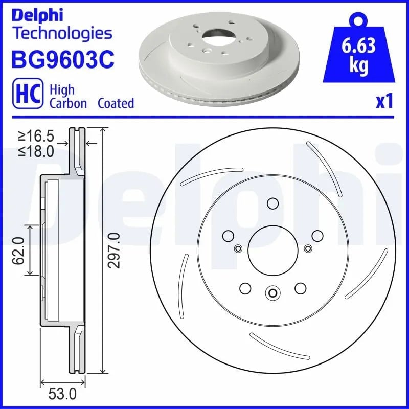 DELPHI BG9603C Fren Diski 4243152190 uygun fiyat hızlı kargo