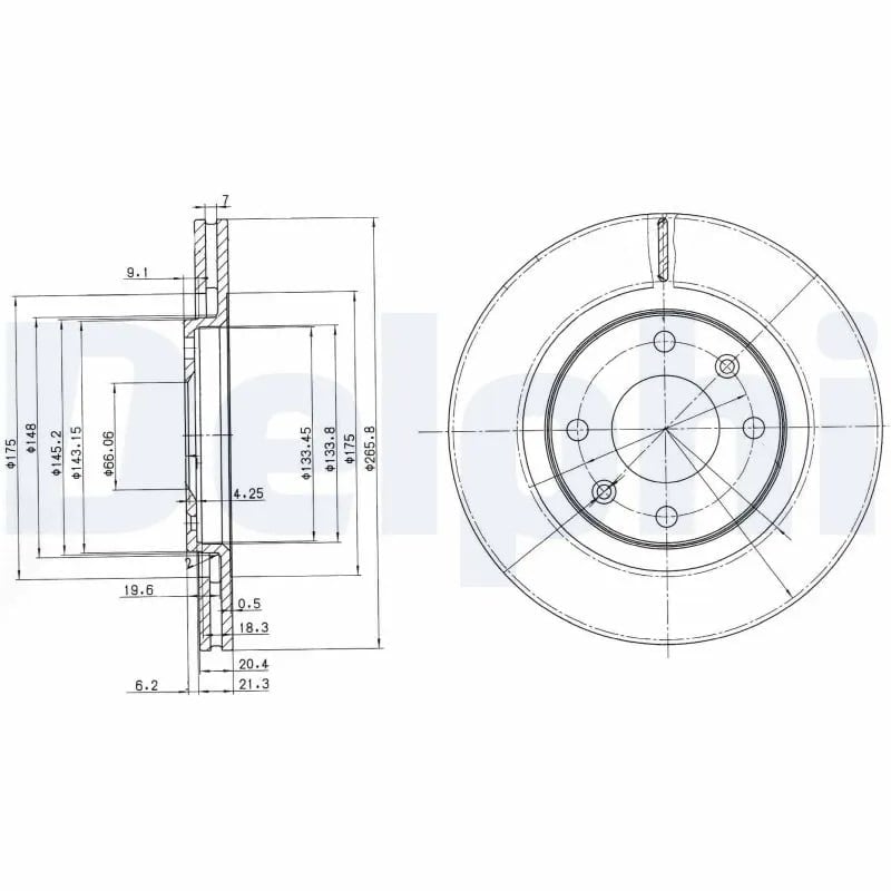 DELPHI BG2387 Fren Diski 1618859780 uygun fiyat hızlı kargo
