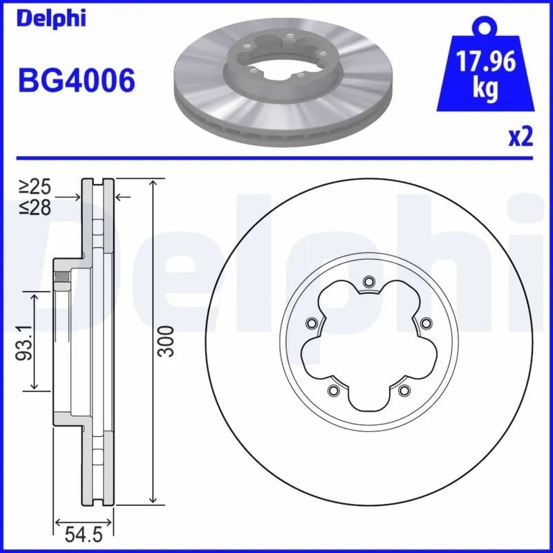 DELPHI BG4006 Fren Diski 1371393 uygun fiyat hızlı kargo
