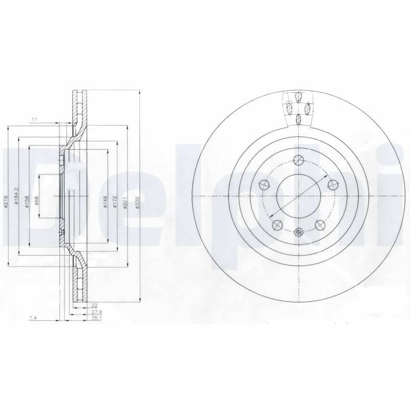 DELPHI BG4087 Fren Diski 4F0615601B uygun fiyat hızlı kargo