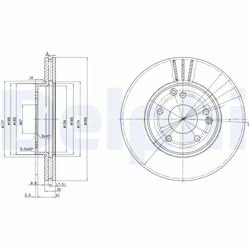 DELPHI BG3240C Fren Diski 2034210312 uygun fiyat hızlı kargo