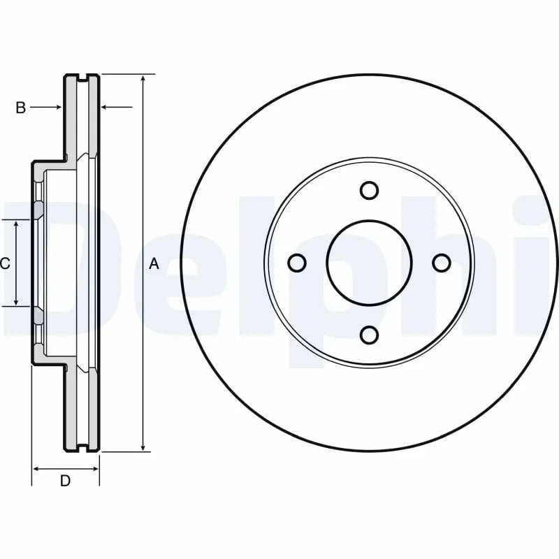 DELPHI BG4454 Fren Diski 40206 1HA0A uygun fiyat hızlı kargo