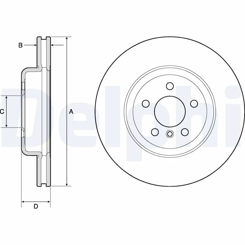 DELPHI BG9154C Fren Diski 34116775277 uygun fiyat hızlı kargo