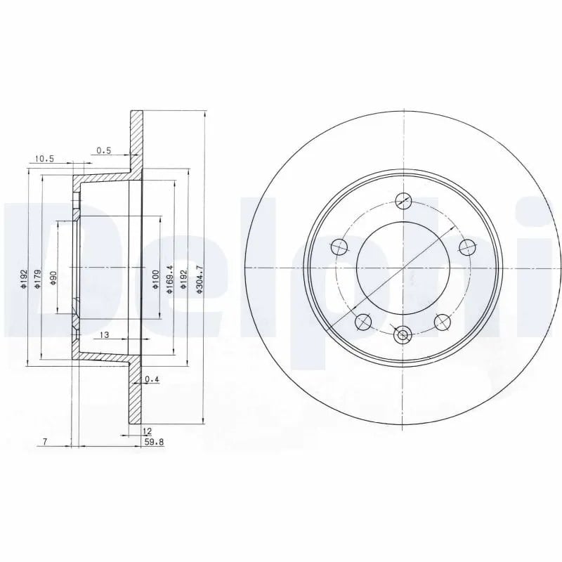 DELPHI BG3681 Fren Diski 43206 00QAA uygun fiyat hızlı kargo