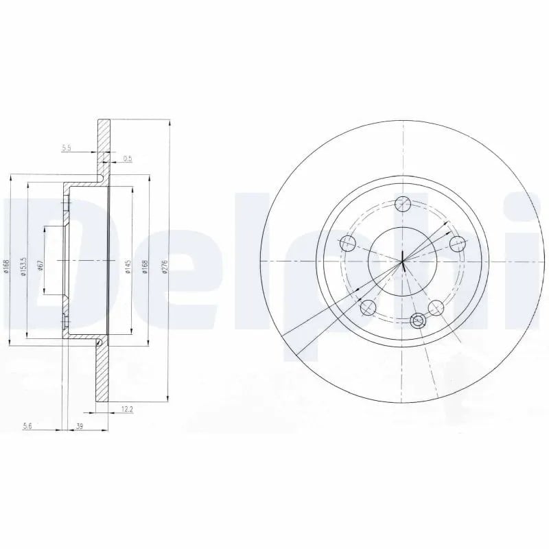 DELPHI BG3840 Fren Diski 1694210012 uygun fiyat hızlı kargo