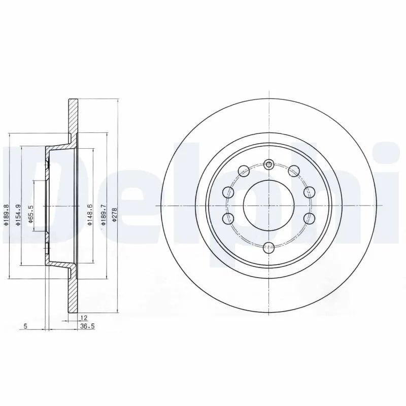 DELPHI BG3731C Fren Diski 12762290 uygun fiyat hızlı kargo