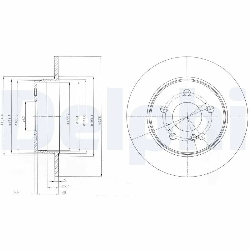 DELPHI BG4152 Fren Diski 0004231312 uygun fiyat hızlı kargo
