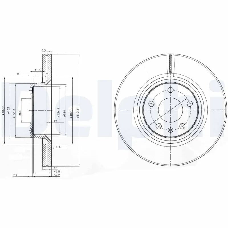 DELPHI BG3942 Fren Diski 4F0615301D uygun fiyat hızlı kargo