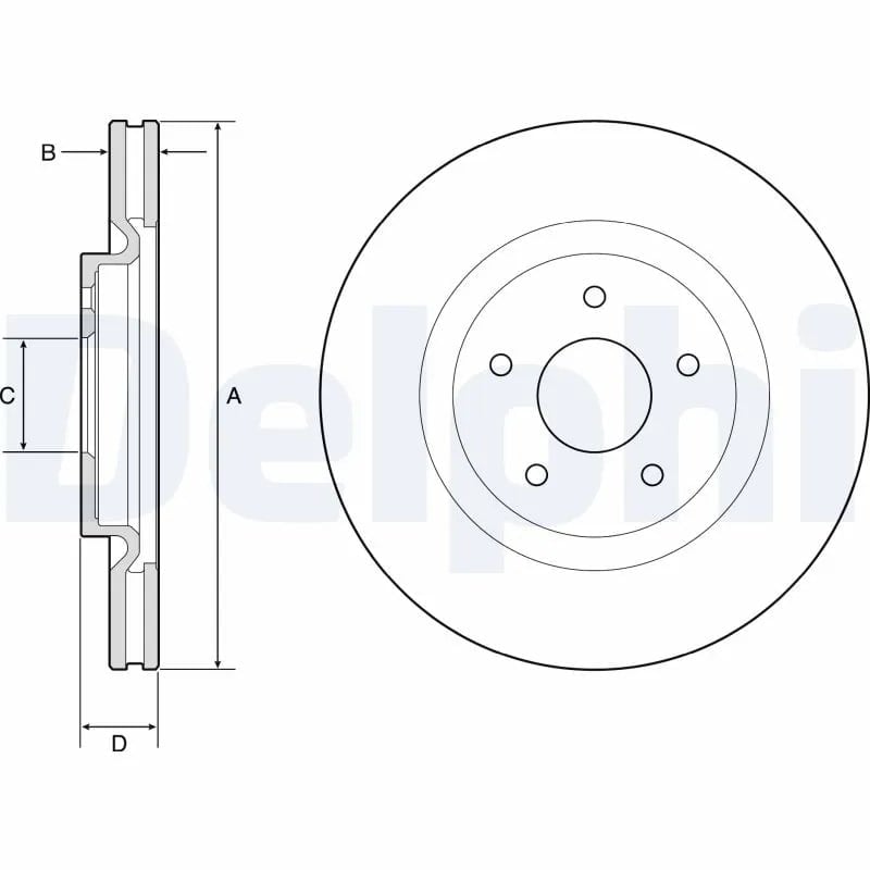 DELPHI BG9195C Fren Diski 40206 4CE0A uygun fiyat hızlı kargo