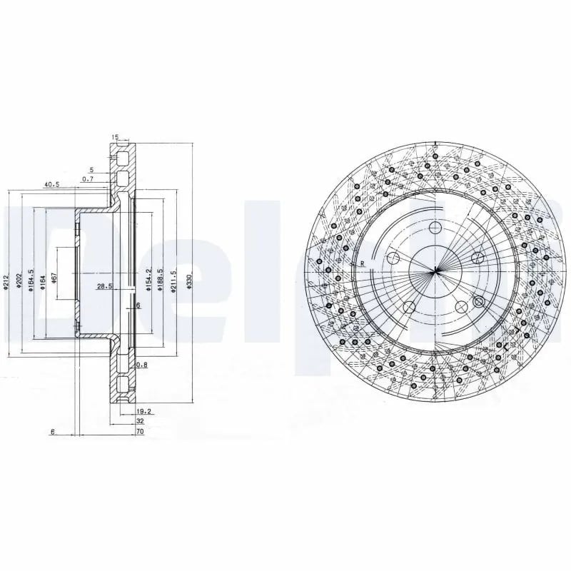DELPHI BG3827 Fren Diski 2204210812 uygun fiyat hızlı kargo