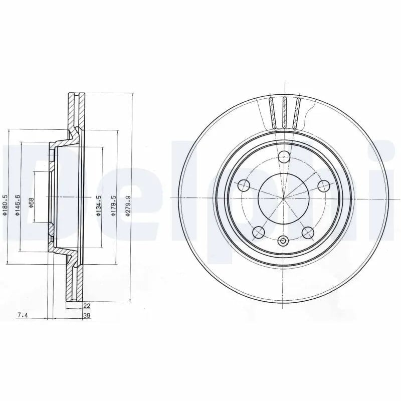 DELPHI BG3198 Fren Diski 8E0615301P uygun fiyat hızlı kargo