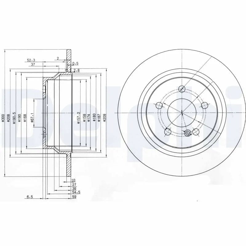 DELPHI BG3757 Fren Diski 0004231012 uygun fiyat hızlı kargo