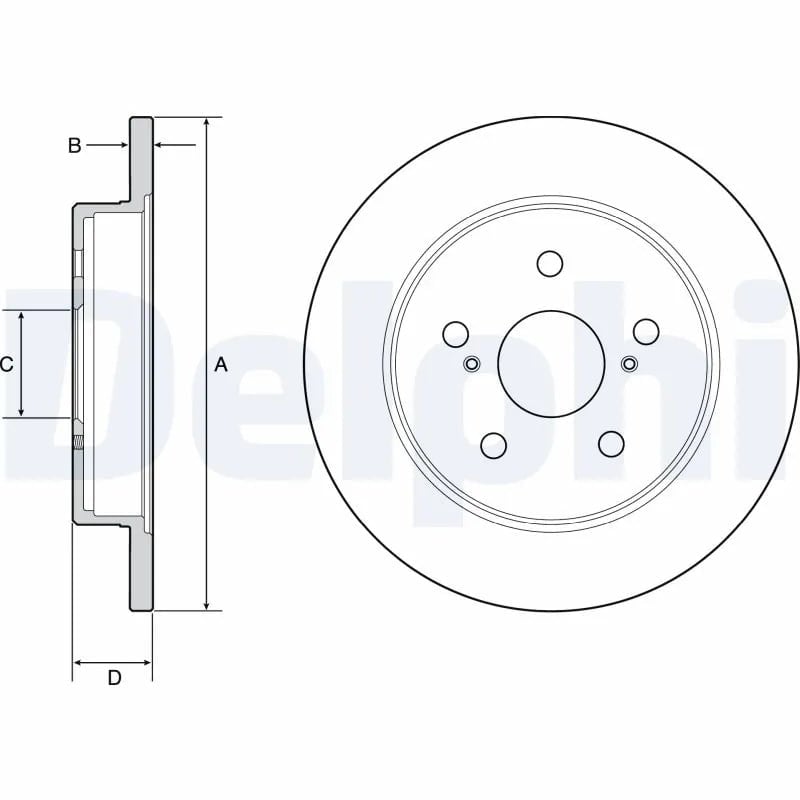 DELPHI BG4928C Fren Diski 42431 78010 uygun fiyat hızlı kargo