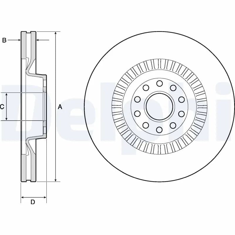 DELPHI BG9957 Fren Diski 3D0615301F uygun fiyat hızlı kargo