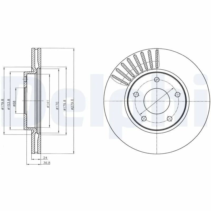DELPHI BG4282C Fren Diski 402061KA2A uygun fiyat hızlı kargo