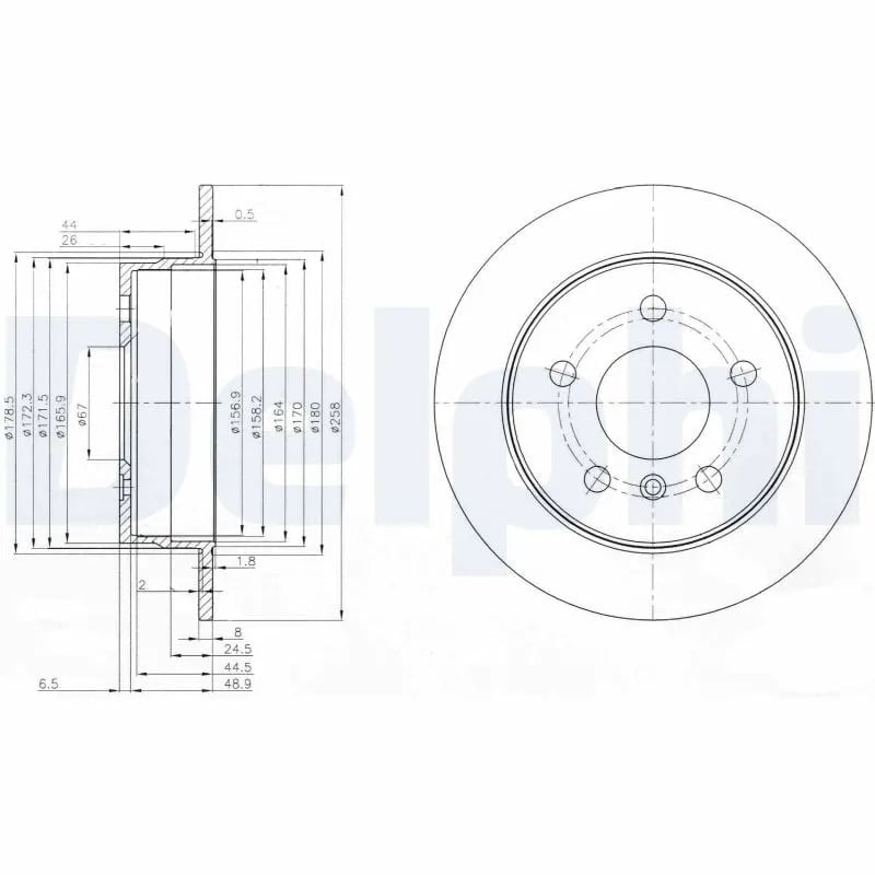 DELPHI BG3910C Fren Diski 1694230012 uygun fiyat hızlı kargo