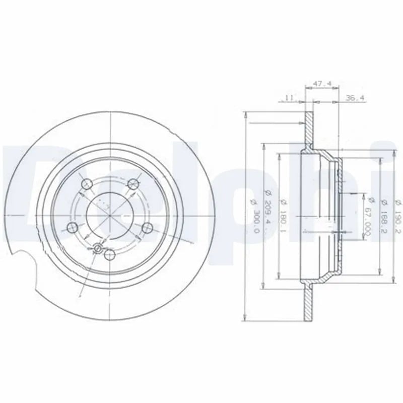 DELPHI BG3725 Fren Diski 2204230112 uygun fiyat hızlı kargo