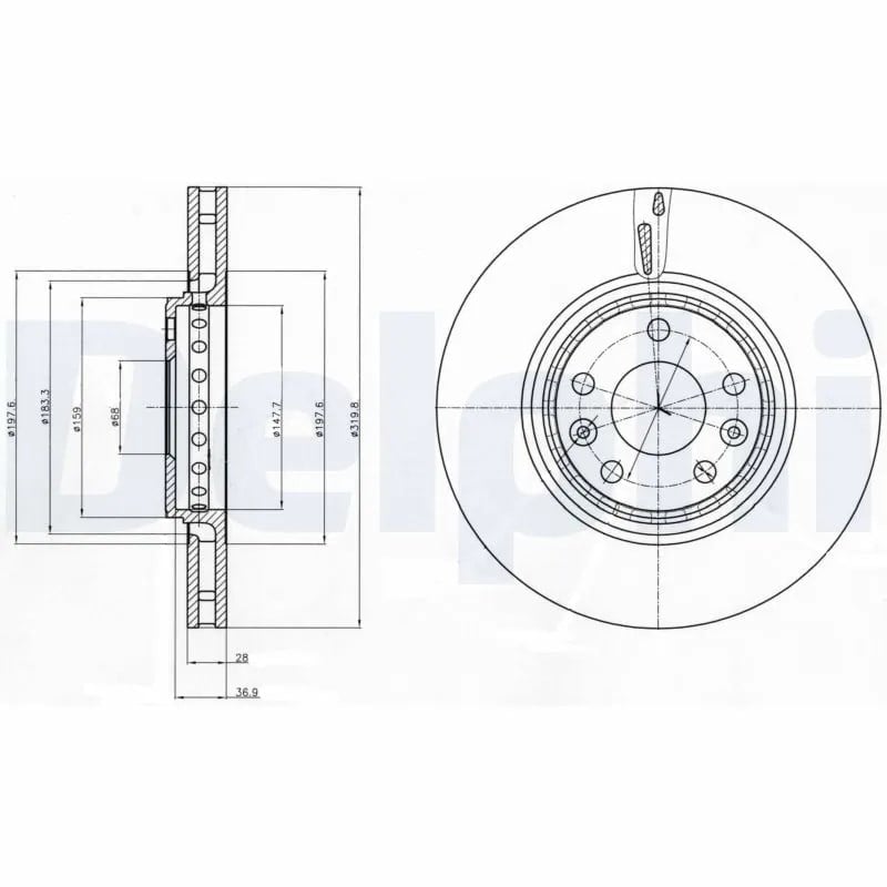 DELPHI BG4266 Fren Diski 402060003R uygun fiyat hızlı kargo