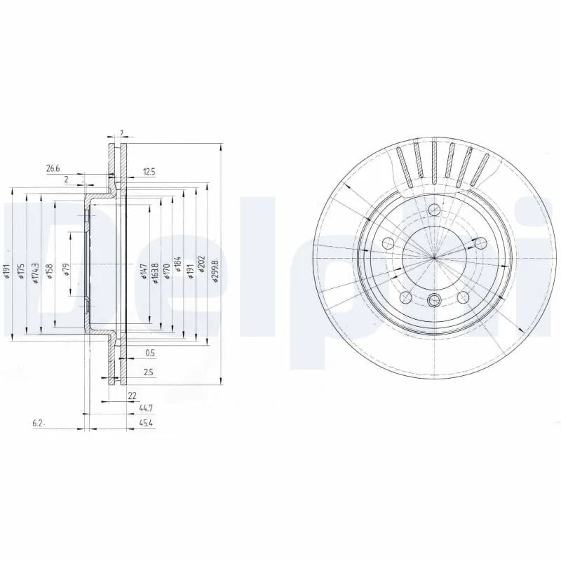 DELPHI BG3527C Fren Diski 34111164539 uygun fiyat hızlı kargo