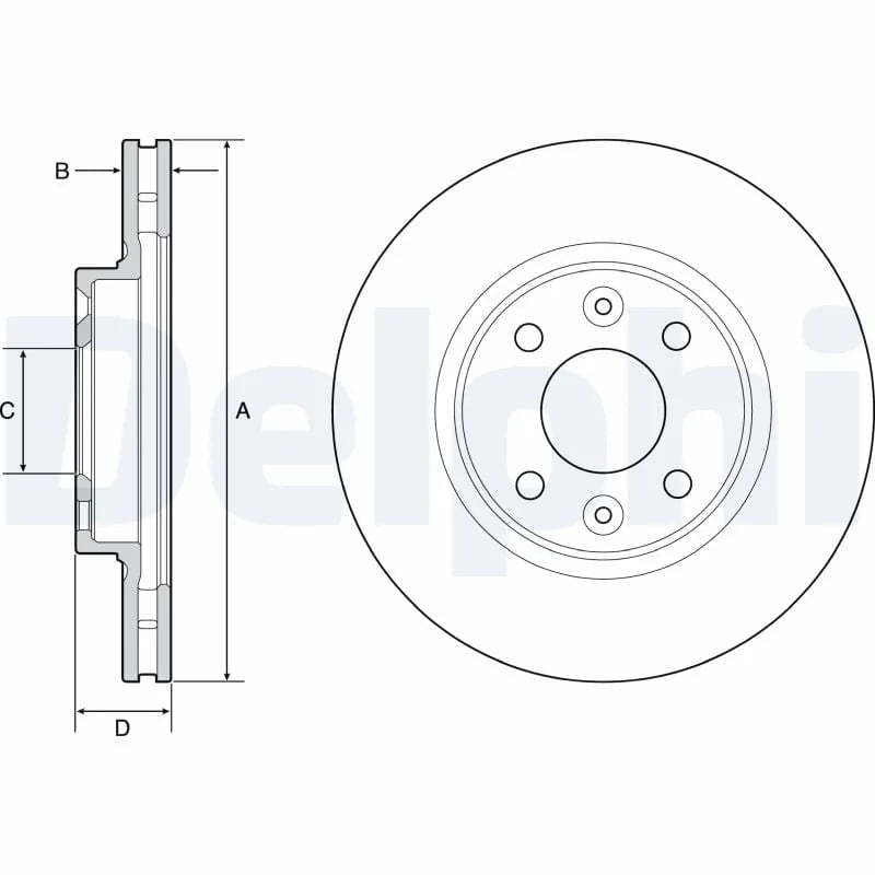 DELPHI BG4570 Fren Diski 402062212R uygun fiyat hızlı kargo