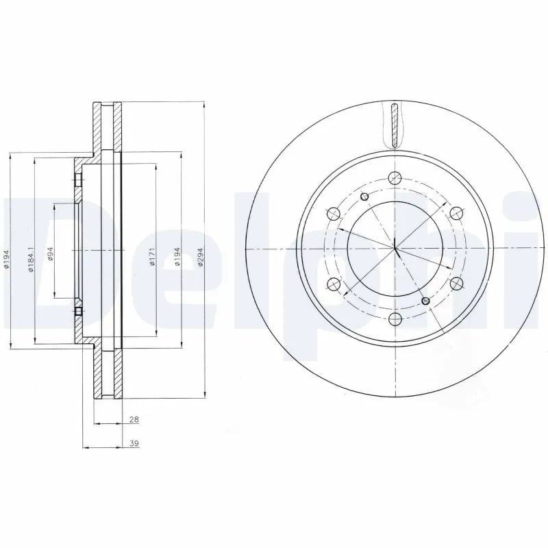 DELPHI BG4257 Fren Diski 4615A147 uygun fiyat hızlı kargo
