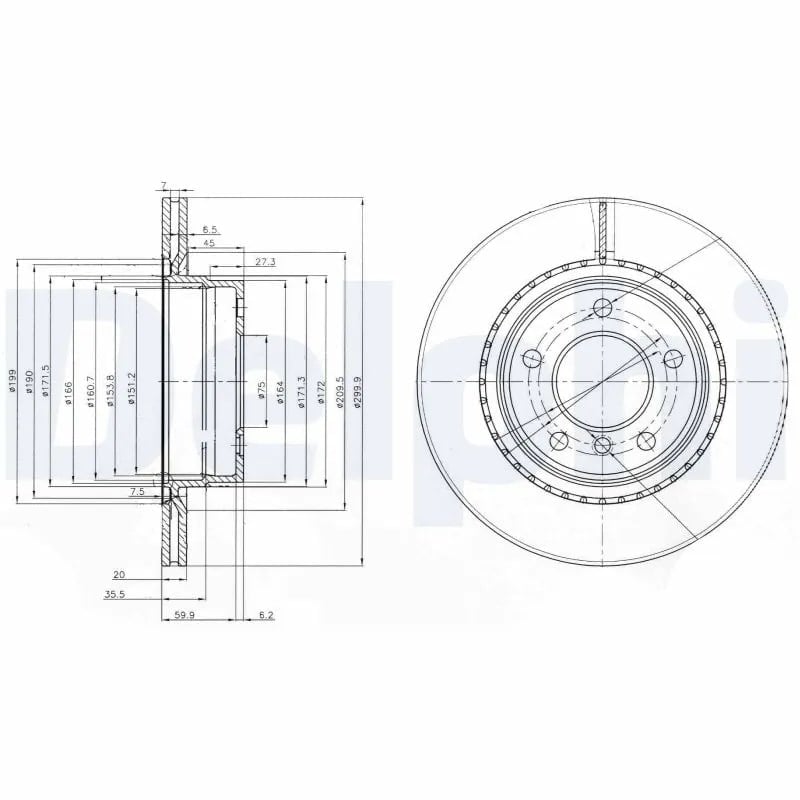 DELPHI BG3901C Fren Diski 34216764651 uygun fiyat hızlı kargo