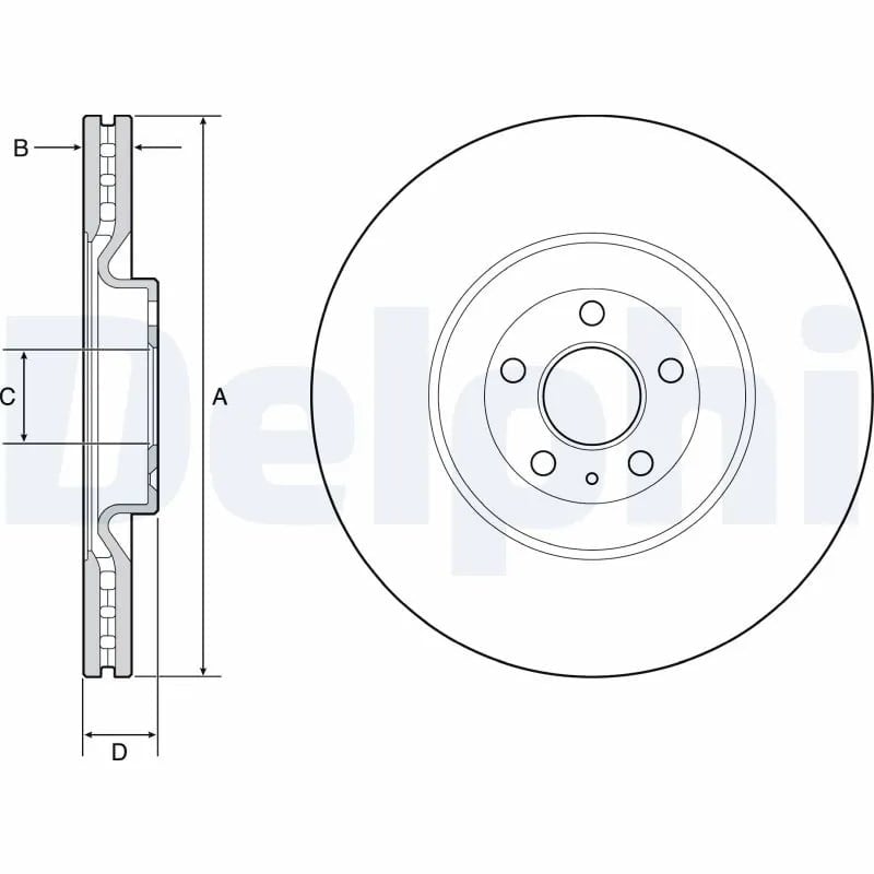 DELPHI BG9233C Fren Diski 31400569 uygun fiyat hızlı kargo