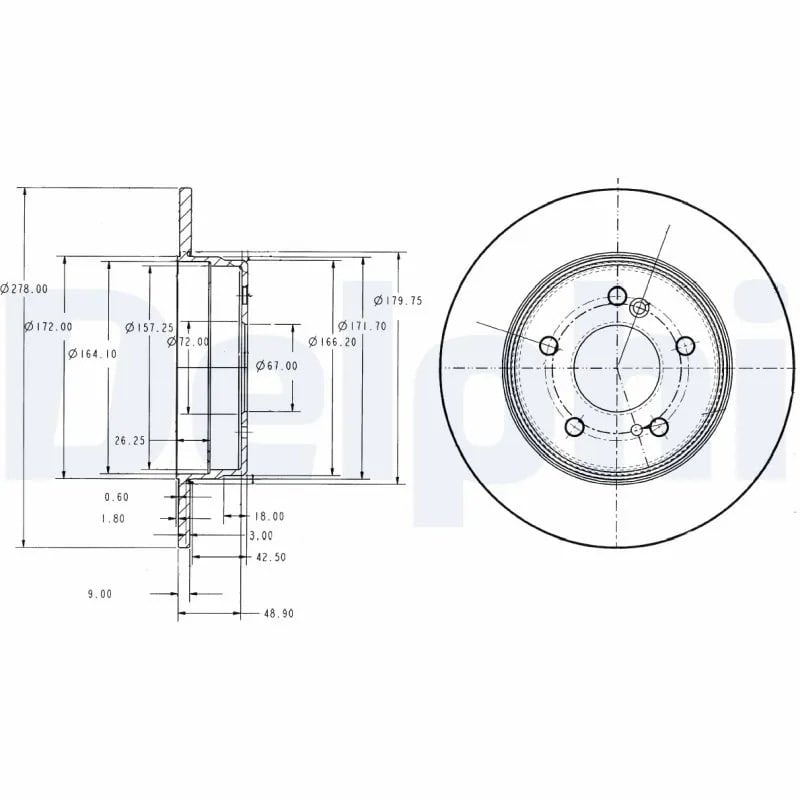DELPHI BG3326C Fren Diski 1244230412 uygun fiyat hızlı kargo
