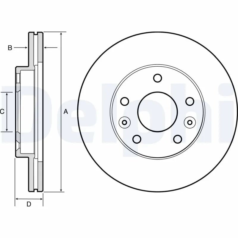 DELPHI BG4455 Fren Diski 402066300R uygun fiyat hızlı kargo