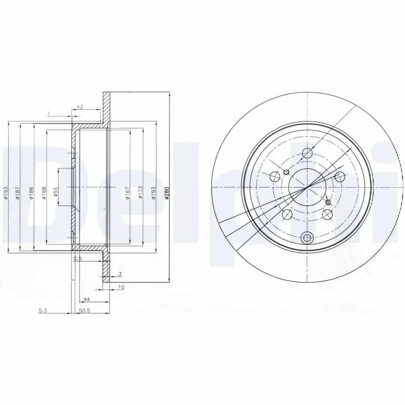 DELPHI BG3912 Fren Diski 42431 05030 uygun fiyat hızlı kargo