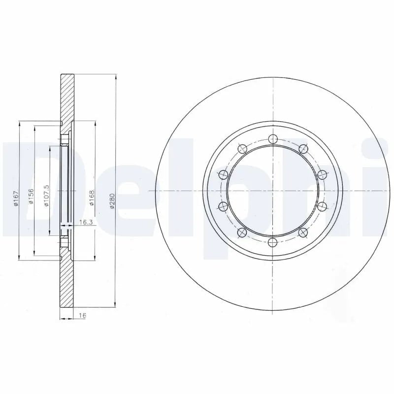 DELPHI BG4075 Fren Diski 1371420 uygun fiyat hızlı kargo
