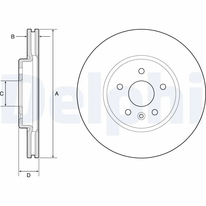 DELPHI BG4783C Fren Diski 13515909 uygun fiyat hızlı kargo