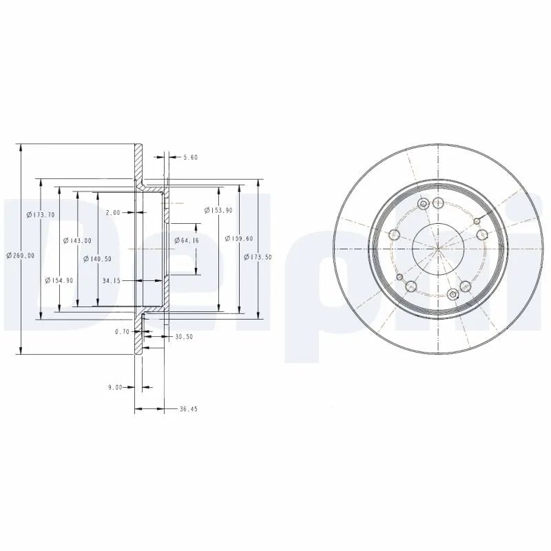 DELPHI BG4118C Fren Diski 42510 SMG E20 uygun fiyat hızlı kargo